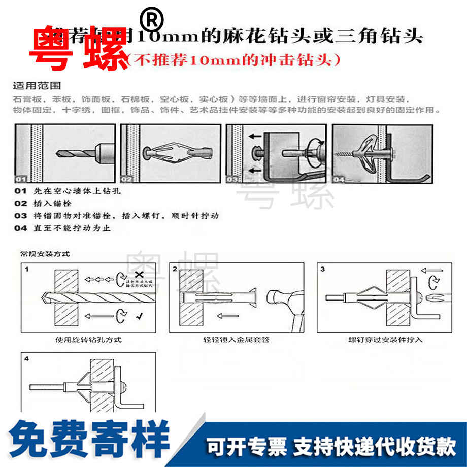 石膏板膨脹螺絲 石膏板膨脹螺絲