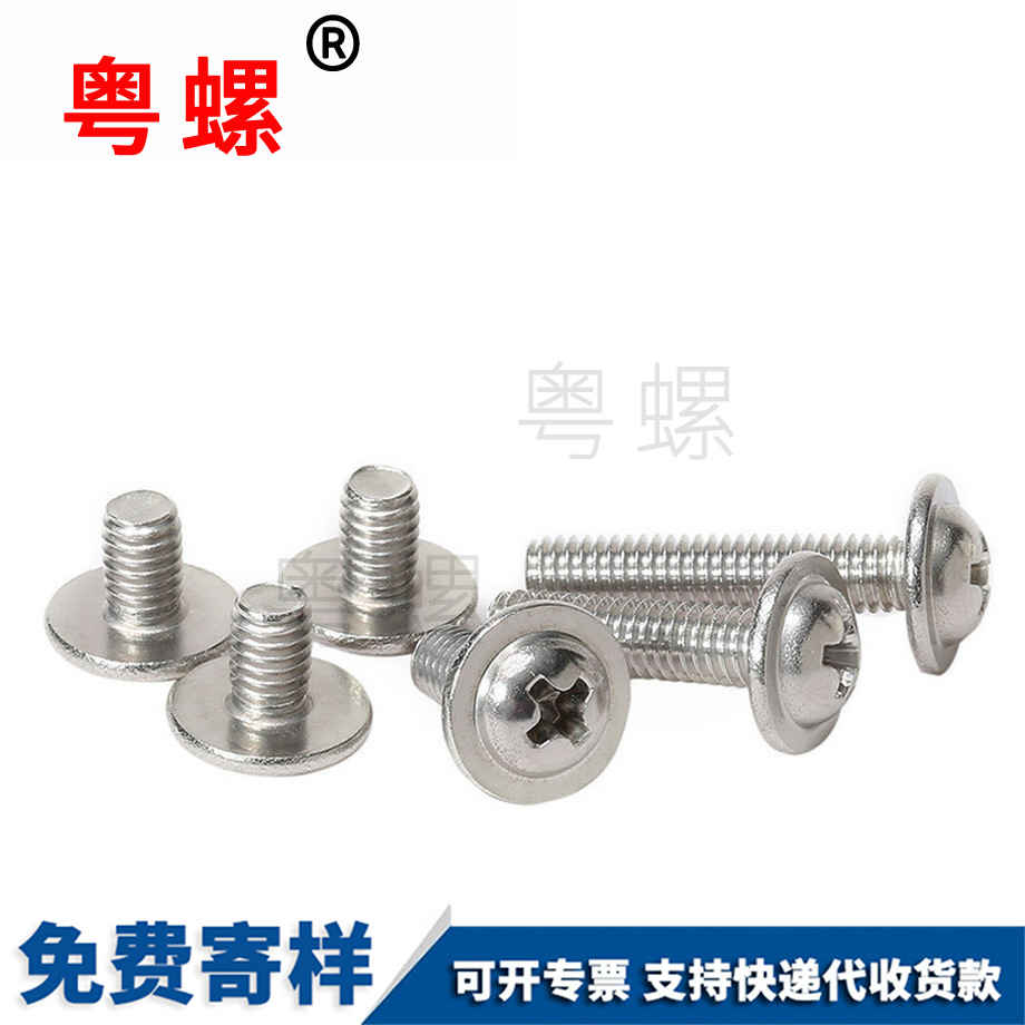 十字自貢圓頭自貢帶墊螺絲