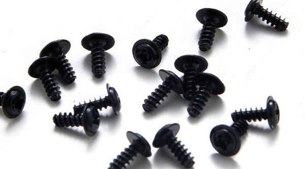 訂制碳鋼鍍黑 十字圓頭 帶介子螺絲 帶墊片 螺釘 盤頭自攻釘